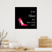 Poster si la chaussure tient l'affiche (Cuisine)