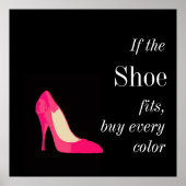 Poster si la chaussure tient l'affiche (Devant)