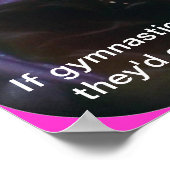 Poster Si la gymnastique était facile (Coin)