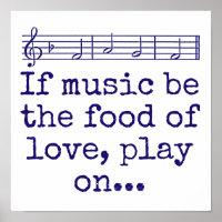 Si La Musique Est La Nourriture De L'Amour - Citat