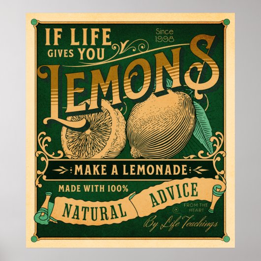 Poster Si la vie vous donne des citrons (Devant)