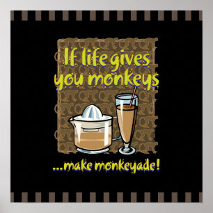 Poster Si la vie vous donne des singes