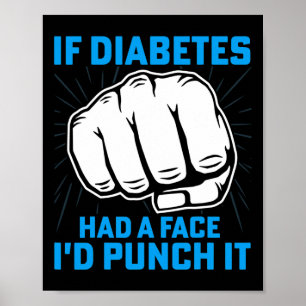 Poster Si Le Diabète Avait Un Visage, Je Le Pendrais Diab