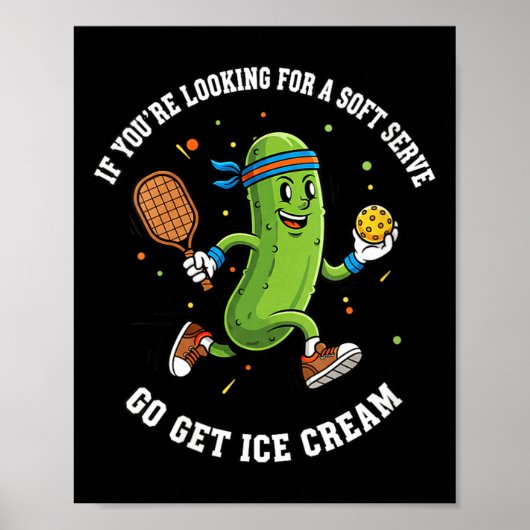 Poster Si les femmes cherchent une glace à servir molle a (Devant)