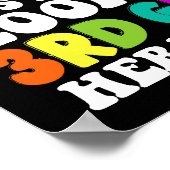 Poster Si longue 2e année Regardez la 3e année Je viens (Coin)