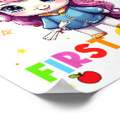 Poster Si Longue Maternelle Diplômée Dernier Jour De L'Éc (Coin)