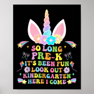 Poster Si Longue Pré-K Graduation Maternelle Ici Je Viens