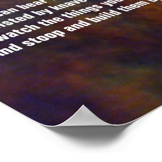 Poster Si par Rudyard Kipling (Coin)