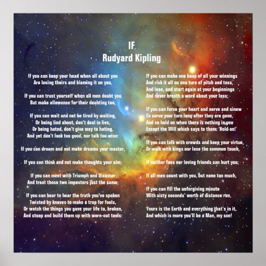 Poster Si par Rudyard Kipling (Devant)