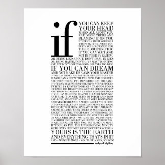 Poster Si par Rudyard Kipling