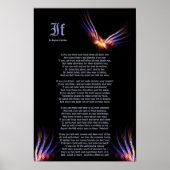 Poster Si par Rudyard Kipling avec Phoenix Firebird Impri (Devant)