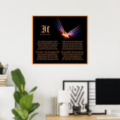 Poster Si par Rudyard Kipling avec Phoenix Firebird Impri (Bureau à domicile)