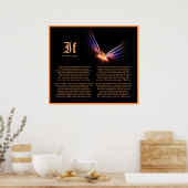 Poster Si par Rudyard Kipling avec Phoenix Firebird Impri (Cuisine)
