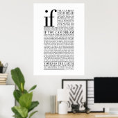 Poster Si par Rudyard Kipling (toutes les options) (Bureau à domicile)