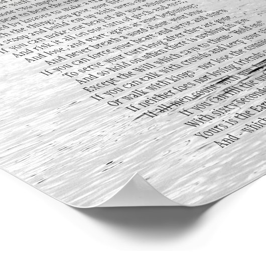 Poster Si Poème de Rudyard Kipling (Coin)