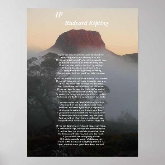 Poster Si - Rudyard Kipling (Devant)