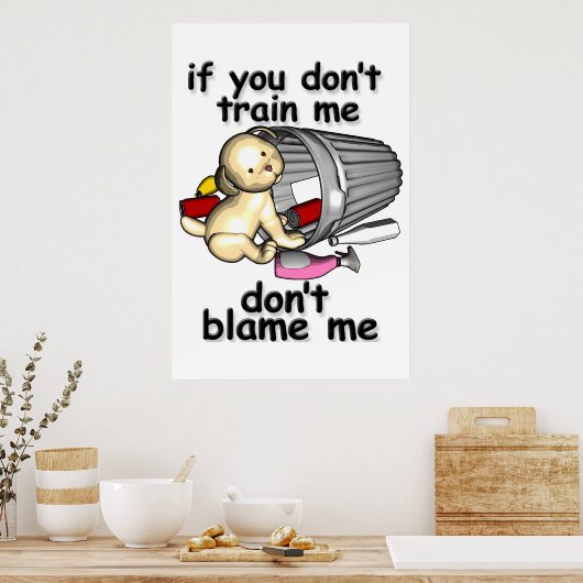 Poster Si tu ne m'entraîne pas, ne me blâme pas (Cuisine)