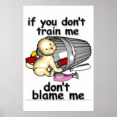 Poster Si tu ne m'entraîne pas, ne me blâme pas (Devant)
