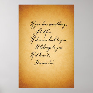Poster Si Vous Aimez Quelque Chose. . .