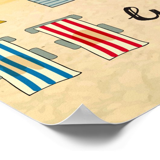 Poster Si Vous Avez De La Chance| Script Beach Citation (Coin)