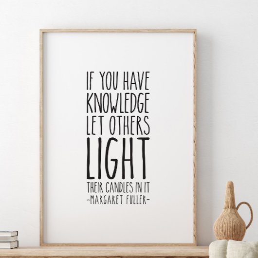 Poster Si vous avez des connaissances laissez les autres,