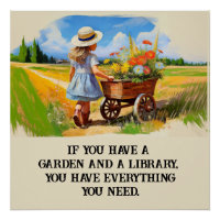 Si vous avez un jardin et une bibliothèque