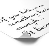 Poster Si vous croyez en quelque chose (Coin)