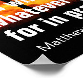 Poster Si vous croyez, vous recevrez ce que vous demandez (Coin)