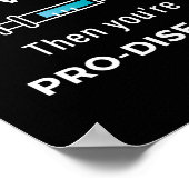 Poster Si vous êtes anti-vaccin, alors vous êtes pro-mala (Coin)