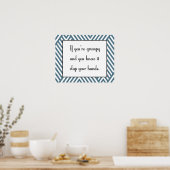 Poster Si vous êtes grincheux et que vous le savez (Cuisine)