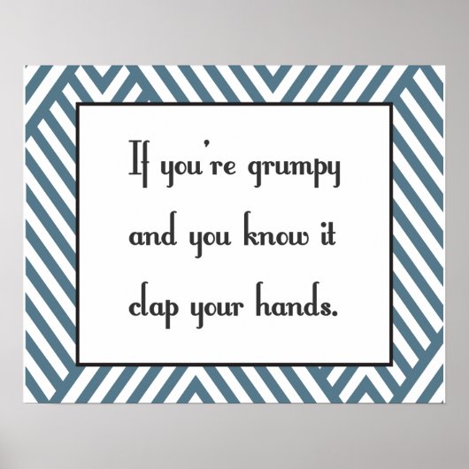Poster Si vous êtes grincheux et que vous le savez (Devant)