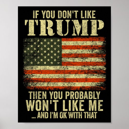 Poster Si vous n'aimez pas Trump, vous n'aimerez probable (Devant)