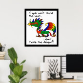 Poster Si vous ne pouvez pas résister à la chaleur (Bureau à domicile)