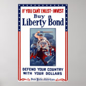 Poster Si vous ne pouvez pas vous enrôler - Investir (Devant)