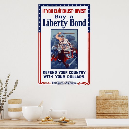 Poster Si vous ne pouvez pas vous enrôler - Investir (Cuisine)