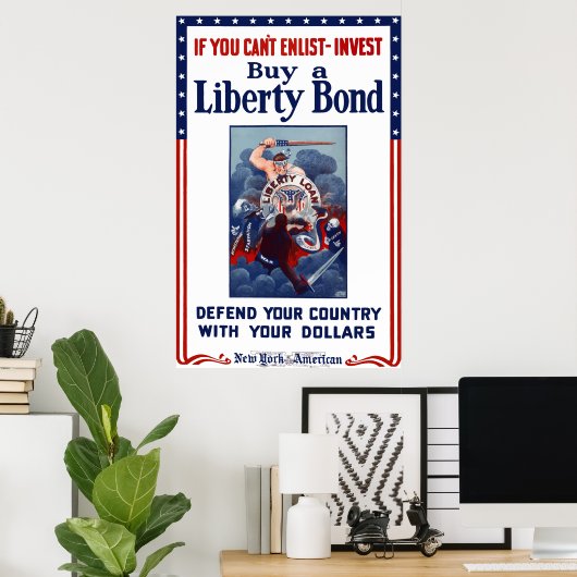 Poster Si vous ne pouvez pas vous enrôler - Investir (Bureau à domicile)