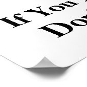 Poster Si vous ne votez pas Ne vous plaignez pas Imprimer (Coin)