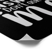 Poster Si vous ne voulez pas de réponse sarcastique, ne m (Coin)