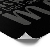 Poster Si vous ne voulez pas de réponse sarcastique, ne m (Coin)
