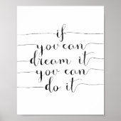 Poster Si vous pouvez le rêver vous pouvez le faire (Devant)
