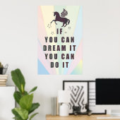 Poster si vous pouvez le rêver, vous pouvez le faire (Bureau à domicile)