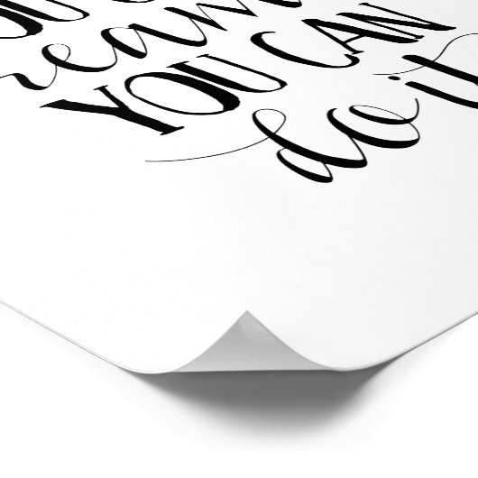 Poster Si Vous Pouvez Le Rêver, Vous Pouvez Le Faire Impr (Coin)