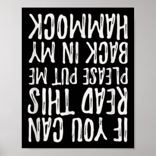 Poster Si Vous Pouvez Lire Ceci Remettez-Moi Dans Mon Ham