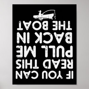 Poster Si vous pouvez lire ceci tirez pour être Ck bateau