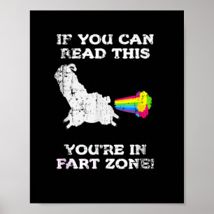 Poster Si Vous Pouvez Lire Cela Vous Dans Fart Zone Drôle