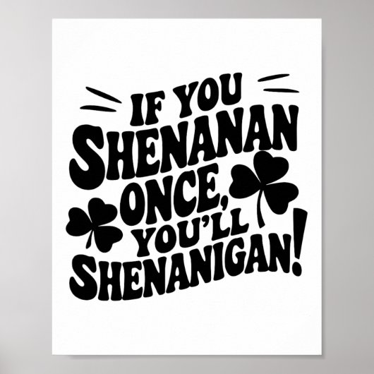 Poster Si vous Shenan une fois  (Devant)