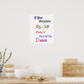 Poster Si Vous Trébuchez Inspirationnel (Cuisine)