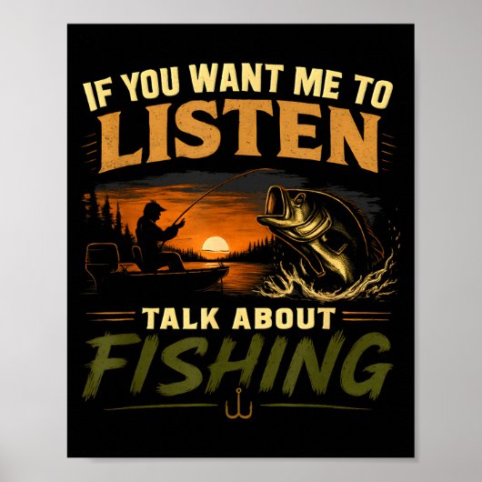 Poster Si vous voulez que je parle de pêche (Devant)