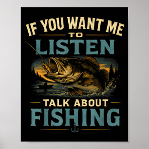 Poster Si vous voulez que je parle de pêche