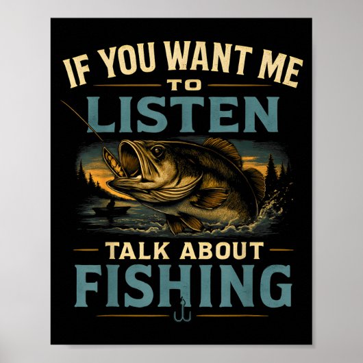 Poster Si vous voulez que je parle de pêche (Devant)